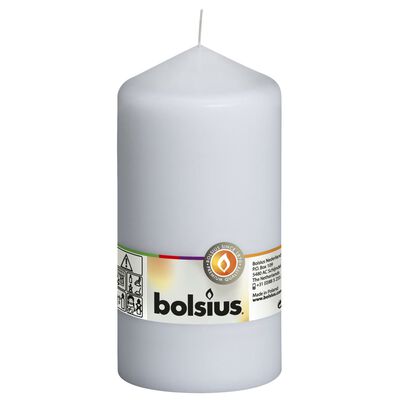Bolsius Bougies pilier 8 pcs 150x78 mm Blanc