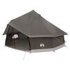 vidaXL Tente Tipi Marron Gris 500 x 500 x 300 cm Polyester et Acier