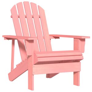 vidaXL Chaise de jardin Adirondack Bois de sapin massif Rose