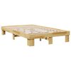 vidaXL Cadre de lit sans matelas 120x200 cm bois massif de chêne