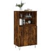 vidaXL Buffet haut Chêne fumé 60x36x110 cm Bois d'ingénierie