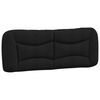 vidaXL Lit avec matelas Hvar noir 140x190 cm tissu