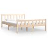 vidaXL Cadre de lit sans matelas bois massif