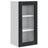 vidaXL Cabinet en verre mural PORTO Noir 40 x 31 x 80 cm