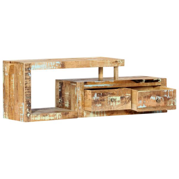 vidaXL Meuble TV 120x30x40 cm Bois de r&eacute;cup&eacute;ration massif