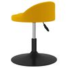 vidaXL Tabouret de bar Jaune moutarde Velours