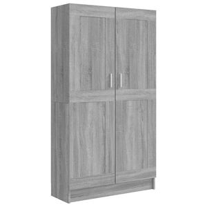 vidaXL Biblioth&egrave;que Sonoma gris 82,5x30,5x150 cm Bois d'ing&eacute;nierie