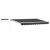 vidaXL Auvent r&eacute;tractable &eacute;lectrique Blanc et anthracite 3,5 x 2 m