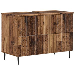 vidaXL Meuble sous Lavabo de Salle de Bain ZWOLLE Bois ancien