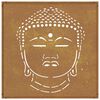 vidaXL D&eacute;coration murale jardin 55x55 cm motif de t&ecirc;te de bouddha