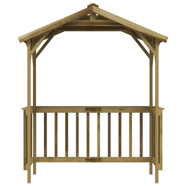 vidaXL Abri de barbecue 163,5x93x210 cm Bois de pin impr&eacute;gn&eacute;