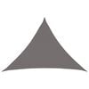 vidaXL Voile d'ombre 7 x 5 x 5 m HDPE Triangulaire Gris clair