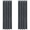 vidaXL Rideaux occultants 2 pcs Gris clair 140 x 245 cm Velours