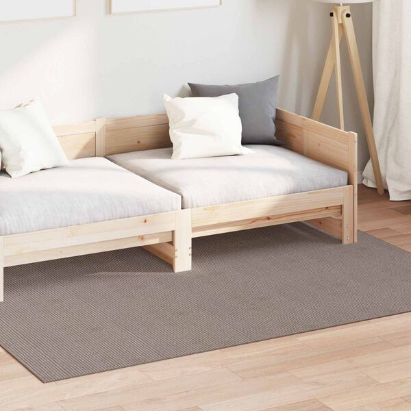 vidaXL Tapis de surface Rectangulaire LUGO Taupe 170 x 120 cm