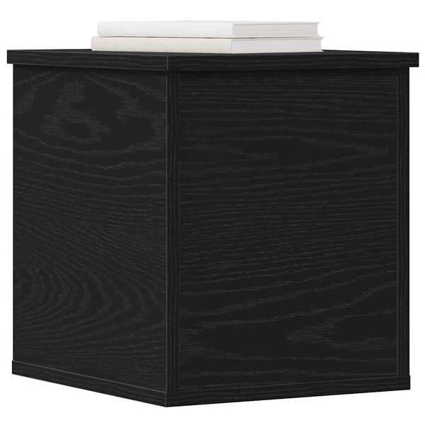vidaXL Boîte de Rangement Chêne noir 30 x 35 x 35 cm Bois d'ingénierie