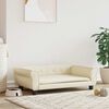 vidaXL Lit pour chien cr&egrave;me 95x55x30 cm similicuir