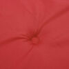 vidaXL Coussins de chaise &agrave; dossier haut lot de 6 rouge tissu oxford