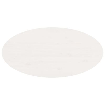 vidaXL Table basse Blanc 80x40x35 cm Bois massif de pin