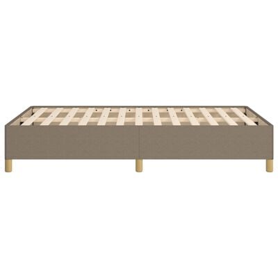 vidaXL Cadre de lit sans matelas taupe 120x200 cm tissu