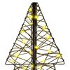 vidaXL Sapin de No&euml;l avec 160 LED Blanc chaud 150 cm Rotin