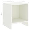 vidaXL Tables de chevet 2 pcs Blanc 35x30x40 cm Bois de pin massif