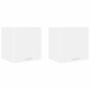 vidaXL Armoire suspendue 2 pc Blanc Bois d'ing&eacute;nierie