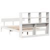 vidaXL Lit bibliothèque sans matelas blanc 120x200 cm bois pin massif