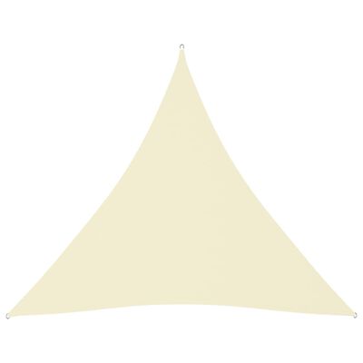 vidaXL Voile de parasol tissu oxford triangulaire 4,5x4,5x4,5 m crème