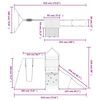 vidaXL Aire de jeux d'ext&eacute;rieur bois massif de douglas