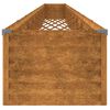 vidaXL Lit sur&eacute;lev&eacute; de jardin 960x50x36 cm acier corten