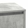 vidaXL Cabinet de chevet avec tiroir Gris b&eacute;ton 71 x 34,5 x 75 cm
