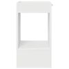 vidaXL Table d'appoint 2 pcs Blanc 30 x 30 x 56 cm Bois d'ing&eacute;nierie