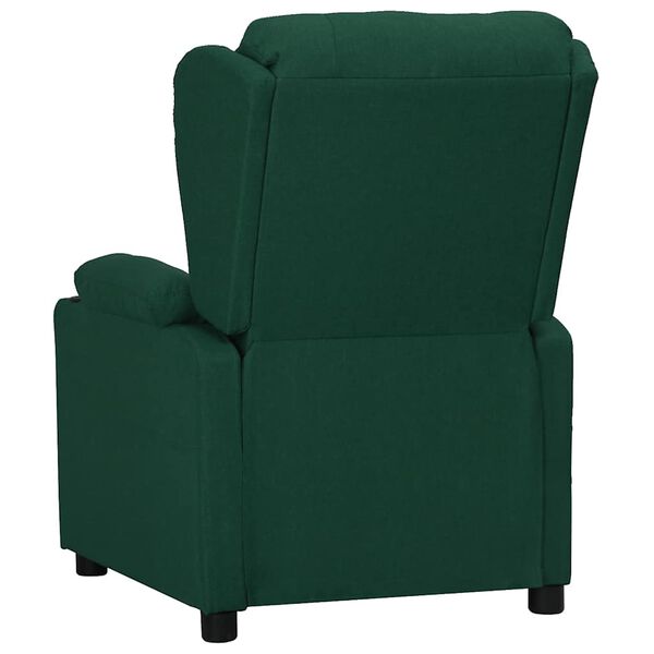 vidaXL Fauteuil Vert fonc&eacute; Tissu