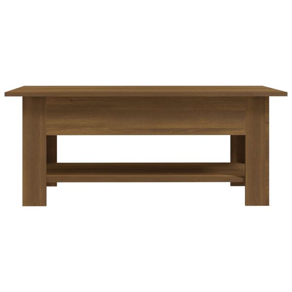 vidaXL Table basse chêne marron 102x55x42 cm bois d'ingénierie
