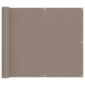 vidaXL &Eacute;cran de balcon Taupe 100 x 600 cm Tissu Oxford