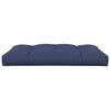 vidaXL Coussin de palette bleu marine 120x80x12 cm tissu
