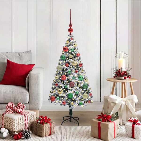 vidaXL Sapin de Noël artificiel Vert 120 cm PVC, Acier et Plastique