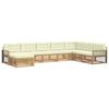 vidaXL Ensemble de canap&eacute;s d'ext&eacute;rieur 8 pc Blanc et cr&egrave;me