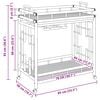 vidaXL Chariot &agrave; vin avec roues Naturel 85 x 50 x 93 cm Bambou