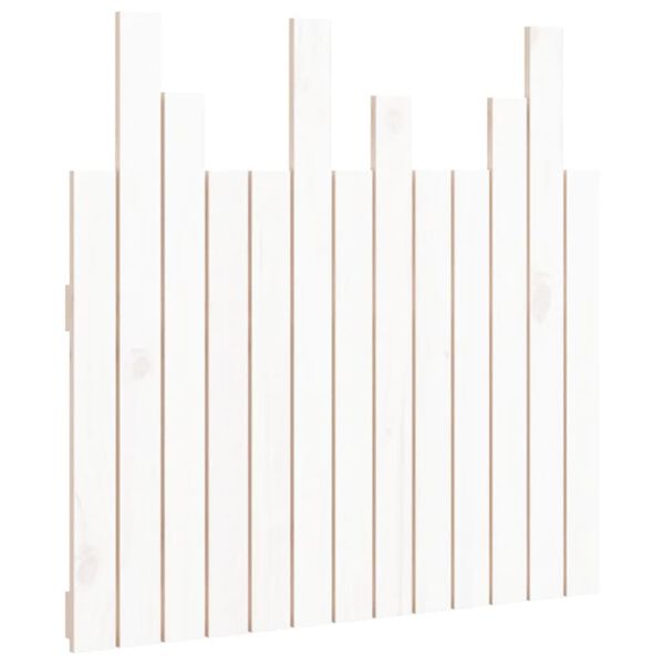 vidaXL Tête de lit murale Blanc 82,5x3x80 cm Bois massif de pin