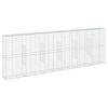 vidaXL Panier gabion avec couvercle 600x50x200 cm fer galvanis&eacute;