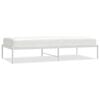 vidaXL Cadre de lit m&eacute;tal sans matelas blanc 90x190 cm