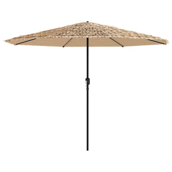 vidaXL Parasol de jardin avec mât en acier marron 388x388x248 cm