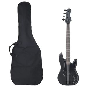 vidaXL Guitare basse &eacute;lectrique pour d&eacute;butants avec sac noir 4/4 46"