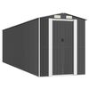 vidaXL Abri de jardin Anthracite 192x689x223 cm M&eacute;tal galvanis&eacute;