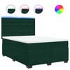 vidaXL Sommier &agrave; lattes de lit et matelas Vert fonc&eacute; 140x200cm Velours