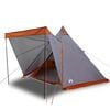 vidaXL Tente familiale tipi 6 personnes gris et orange imperm&eacute;able