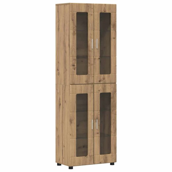 vidaXL Haut Armoire Ch&ecirc;ne artisanal 60 x 35 x 182 cm Bois d'ing&eacute;nierie