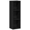 vidaXL Biblioth&egrave;que en ch&ecirc;ne noir 36 x 30 x 114 cm bois d'ing&eacute;nierie