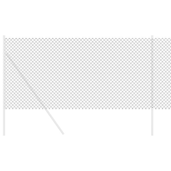 vidaXL Cl&ocirc;ture en treillis m&eacute;tallique Gris 10 x 1 m Acier